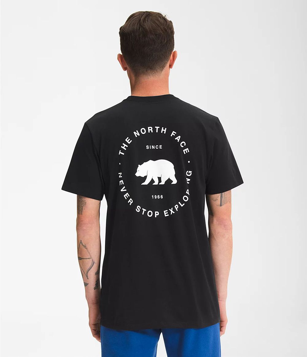 The North Face Kurzer Ärmel Bear Nse T-Shirts Herren - Schwarz CH-818ZSRT